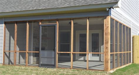 screen house building metal wood|screened porch details.